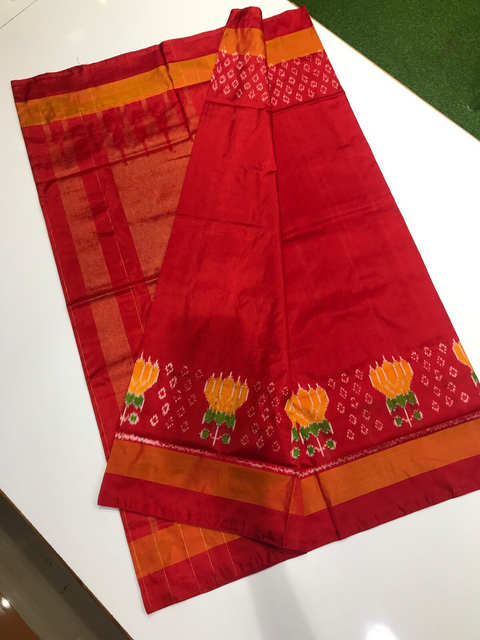 PLXHIDSS4D10NSDC07- Ikat silk saree