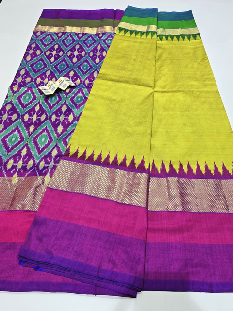 PANHIDSS4D11BDCD05- Ikat silk saree