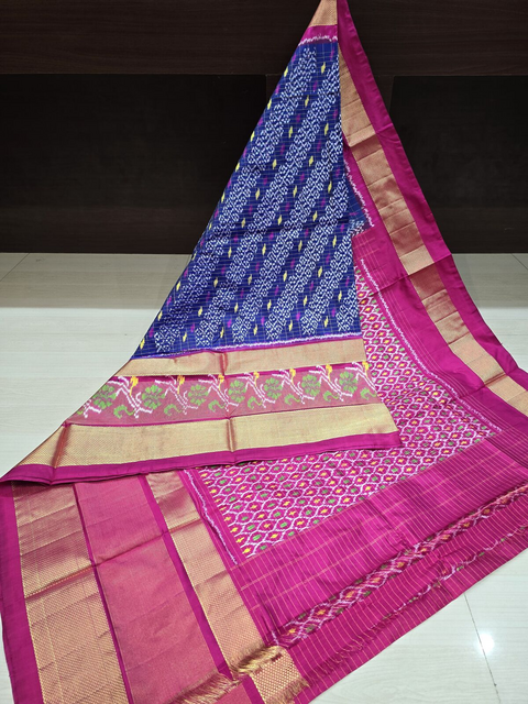 PANHIDSS4D11NTDD02- Ikat silk saree