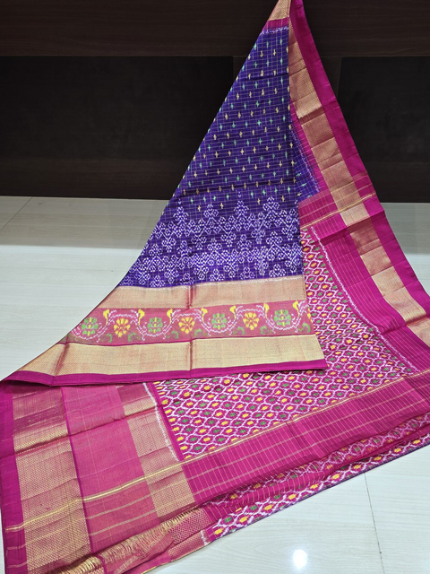 PANHIDSS4D11NTDD04- Ikat silk saree