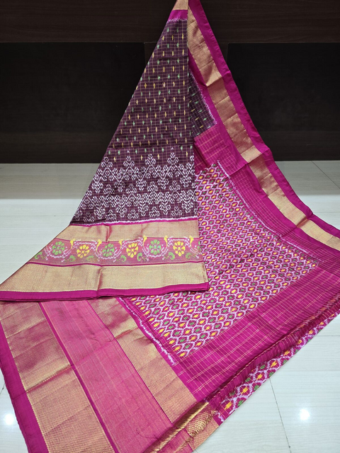 PANHIDSS4D11NTDD05- Ikat silk saree