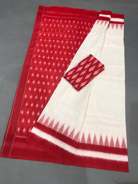 PGMRICTS4D11INDC11- Ikat cotton saree