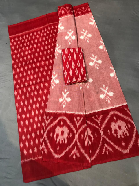 PGMRICTS4D11INDC22- Ikat cotton saree