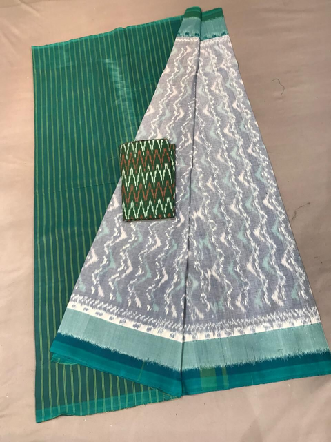 PGMRICTS4D11INDC47- Ikat cotton saree