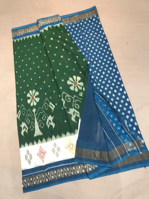 PGMRICTS4D11INDC49- Ikat cotton saree