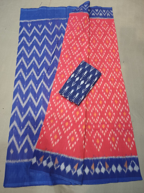 PGMRICTS4D11INDC50- Ikat cotton saree