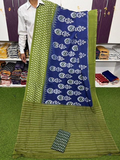 PSRGICTS4D13INDD32- Ikat cotton saree