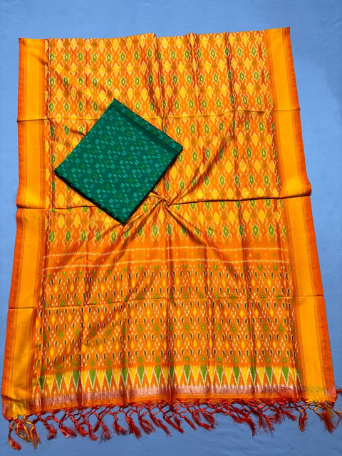 PSSISCDT4D13ESCD15- Ikat sico dupatta with  sico top