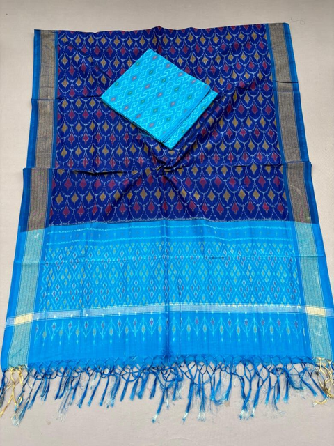 PSSISCDT4D13ESCD59- Ikat sico dupatta with  sico top