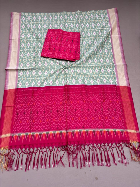 PSSISCDT4D13ESCD60- Ikat sico dupatta with  sico top