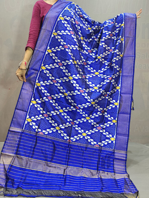 PGMRISDP4D16EDDC05- Ikat silk dupatta