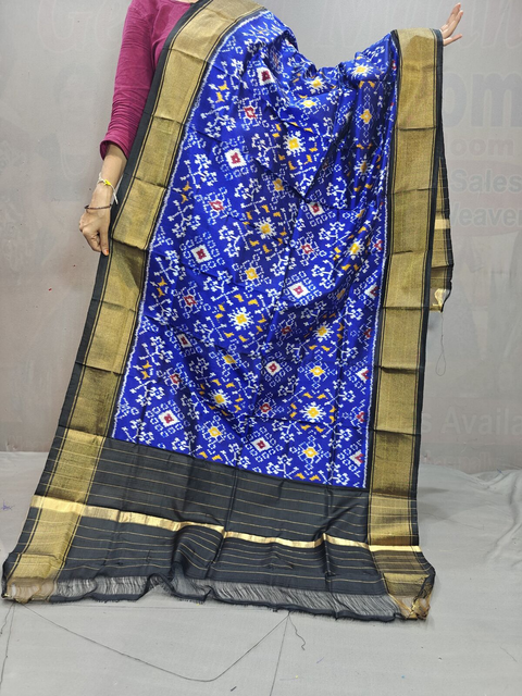 PGMRISDP4D16EDDC12- Ikat silk dupatta