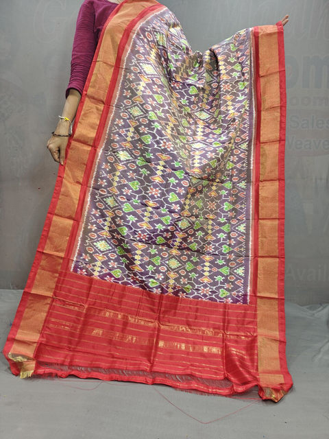 PGMRISDP4D16EDDC20- Ikat silk dupatta