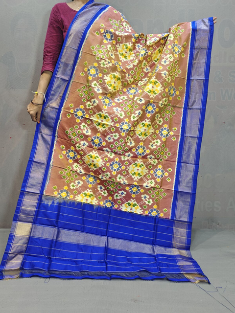 PGMRISDP4D16EDDC40- Ikat silk dupatta