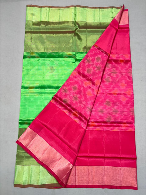 PKHSIDSS4D14IFCD32- Ikat soft silk saree