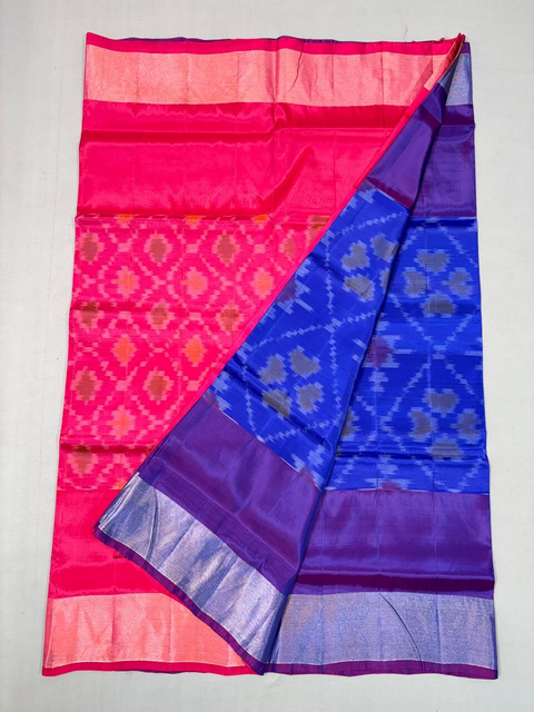 PKHSIDSS4D14IFCD42- Ikat soft silk saree