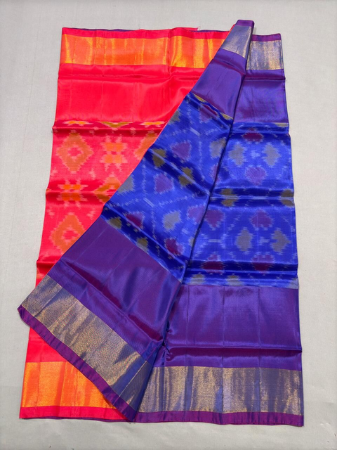 PKHSIDSS4D14IFCD43- Ikat soft silk saree