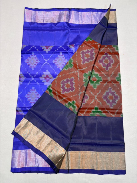 PKHSIDSS4D14IFCD46- Ikat soft silk saree