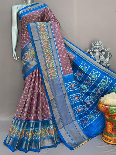 PSNTIDSS4D17NCDC53- Ikat silk saree