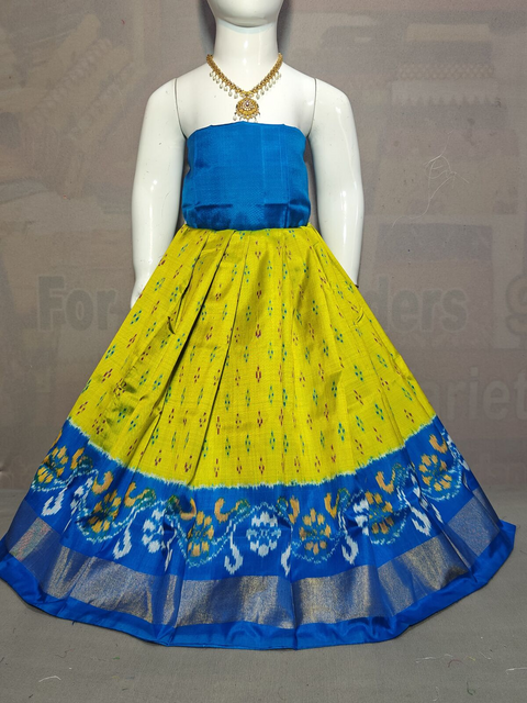 PGMRZSLG4D24IBDC07- Zero size Ikat silk lehenga