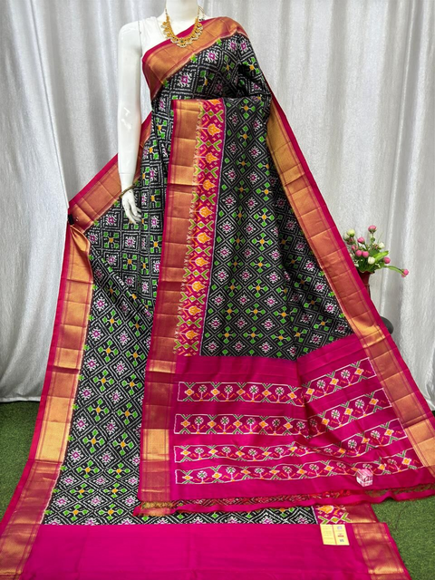 PASKIDSS4D27NDDC11- Ikat silk saree