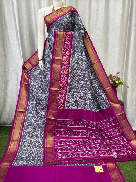 PASKIDSS4D27NDDC13- Ikat silk saree