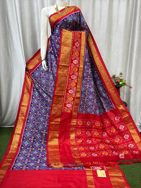 PASKIDSS4D27NDDC14- Ikat silk saree