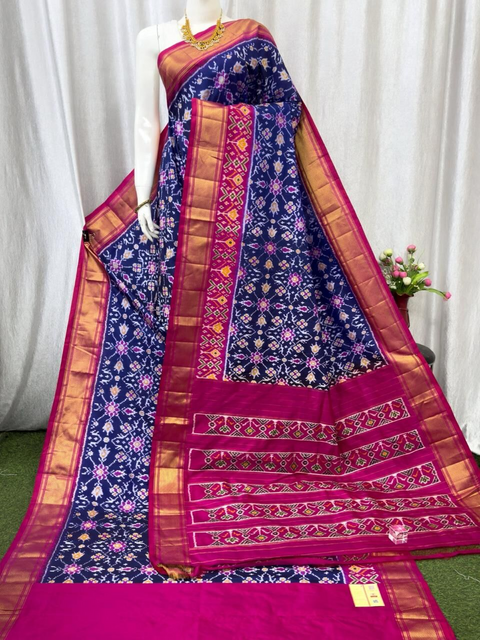 PASKIDSS4D27NDDC24- Ikat silk saree