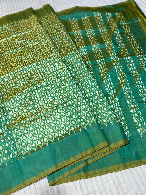 PSRHIDSS4D27TSDD07- Ikat silk saree