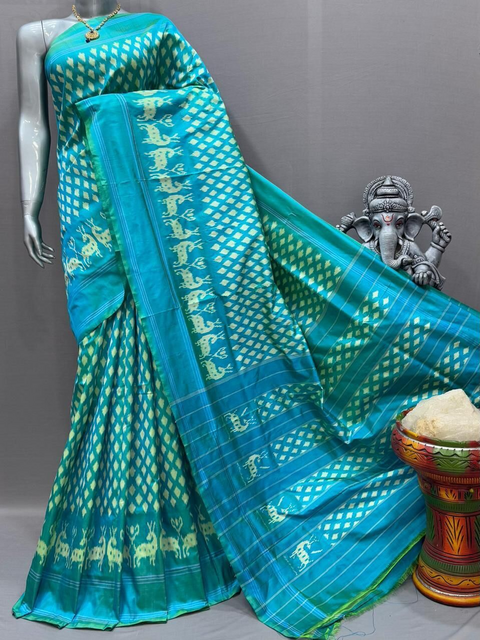 PSNTIDSS4D31TSDC19- Ikat silk saree