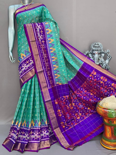 PSNTIDSS5J01NCCD11- Ikat silk saree