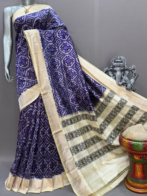 PSNTIDSS5J02NCDD60- Ikat silk saree