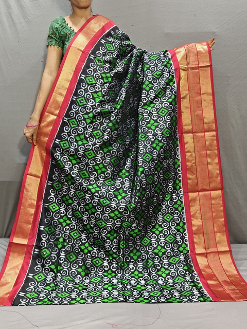 PGMRIDSS5J10NICD07- Ikat silk saree