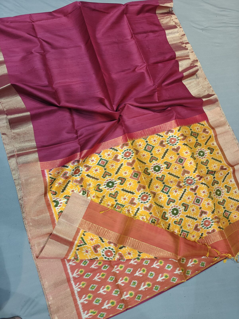 PGMRIDSS5J10XSCD07- Ikat silk saree