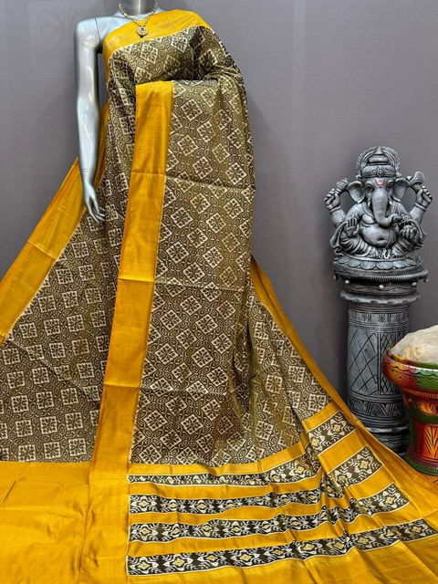 PSNTFTHS5J12CSDC09- Full tissue Ikat silk saree