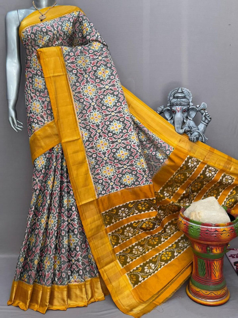 PSNTIDSS5J23NCCD10- Ikat silk saree