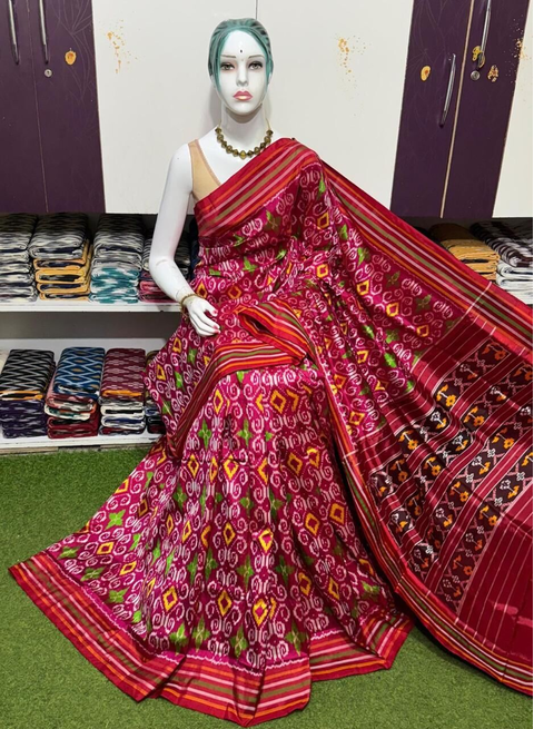 PSRGIDSS4V23BCDC06- Ikat silk saree