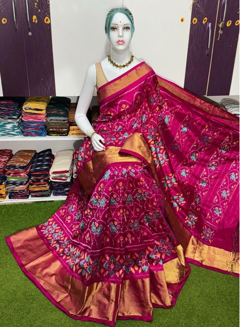 PSRGDSS5J12BSDC31- Ikat silk saree