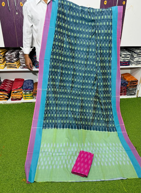 PSRGISCS4S24IFCD26- Ikat Sico saree