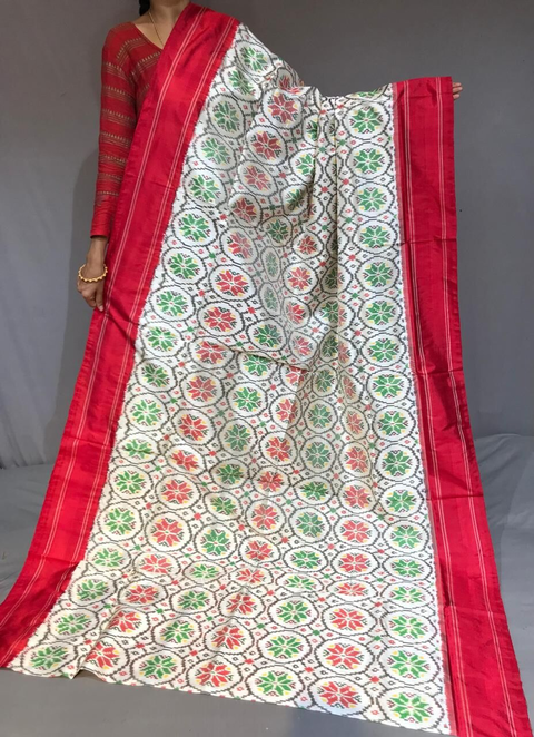 PGMRIDSS4O24NIDD21- Ikat silk saree