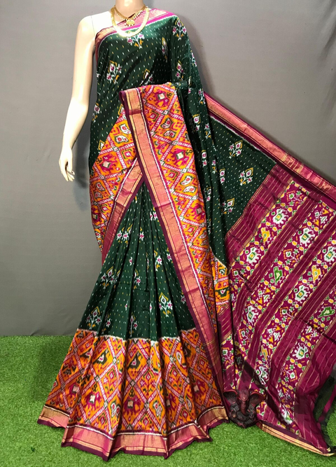 PGMRIDSS4G14NCDC17- Ikat silk saree