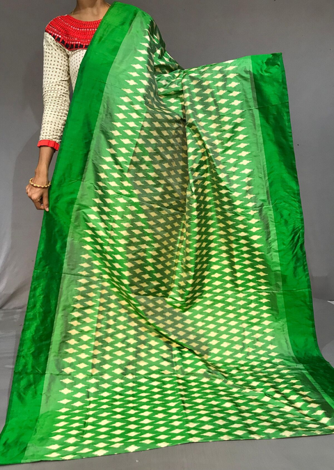 PGMRILWS4S20SZCD09- light weight Ikat silk saree