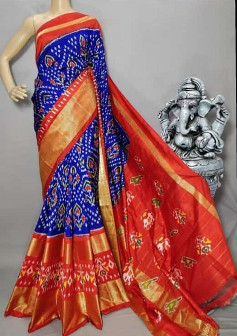 PRIHIDSS4D13NCDD27- Ikat silk saree