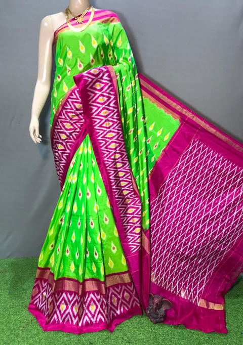 PGMRILWS4S20XCDC14- light weight Ikat silk saree