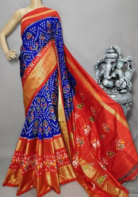 PRIHIDSS4D03NCDC13- Ikat silk saree