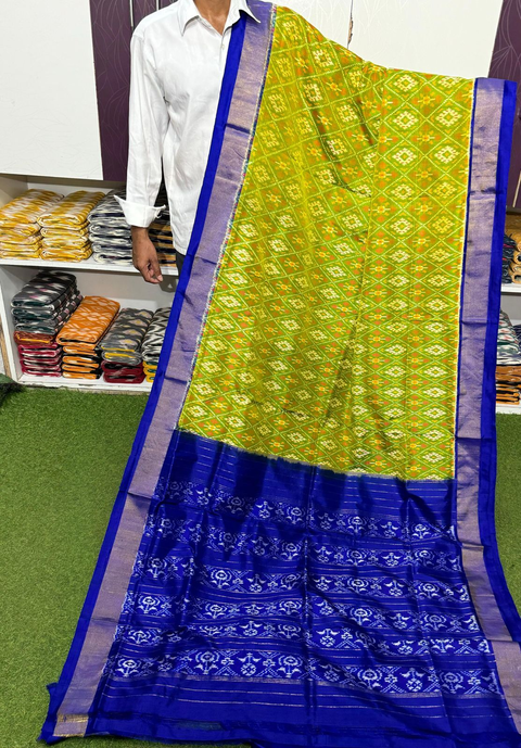 PSRGIDSS4O07BCCD04- Ikat silk saree