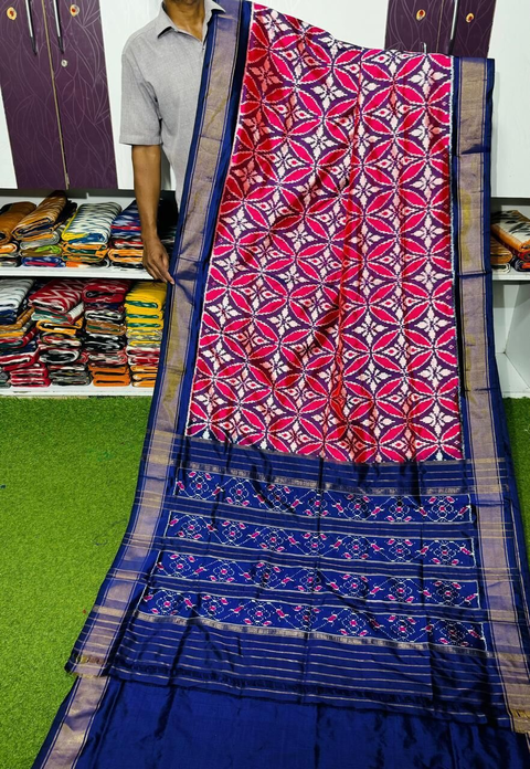 PSRGIDSS4G05BSCD44- Ikat silk saree