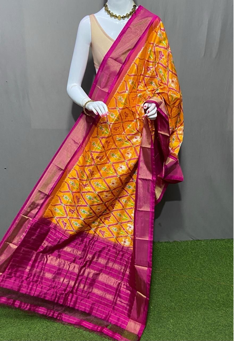 PSRGISDP4V12ZNDC48- Ikat silk dupatta