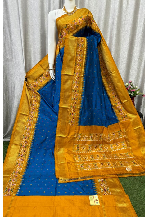 PASKIDSS4A27BBDC59- Ikat silk saree