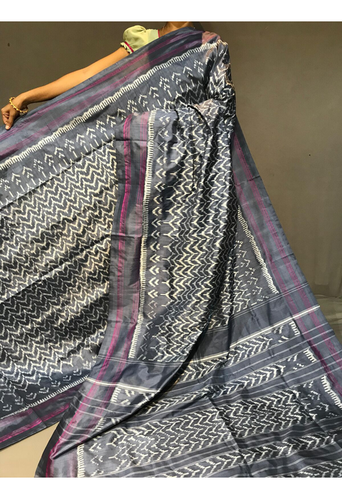 PGMRIDSS4N18TCCD21- Ikat silk saree